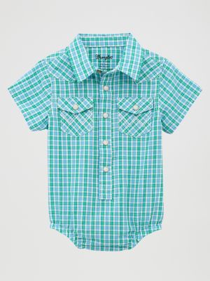 Baby Boy Short Sleeve Western Snap Bodysuit
