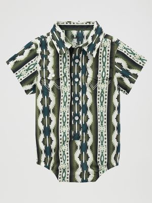 Baby Boy Short Sleeve Checotah Bodysuit