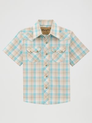Boy's Wrangler Retro® Short Sleeve Western Snap Shirt