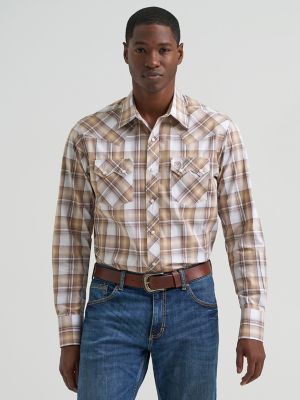 Men's Wrangler Retro® Long Sleeve Sawtooth Snap Pocket Western Shirt from Wrangler - $49.99