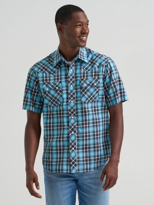 Men's Wrangler Retro® Short Sleeve Sawtooth Pocket Western Snap Shirt from Wrangler - $44.99