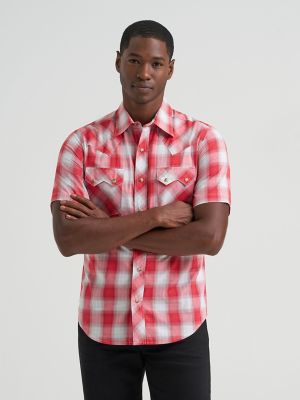 Men's Wrangler Retro® Short Sleeve Sawtooth Pocket Western Snap Shirt from Wrangler - $44.99