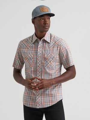 Men's Wrangler Retro® Short Sleeve Sawtooth Pocket Western Snap Shirt from Wrangler - $44.99