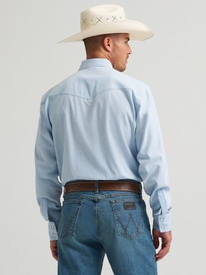 Men's Cody Johnson Two Pocket Western Snap Shirt in Baby Blue