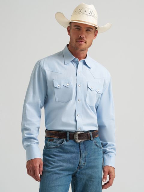 Мужские рубашки Wrangler Men's Cody Johnson Two Pocket Western Snap Shirt