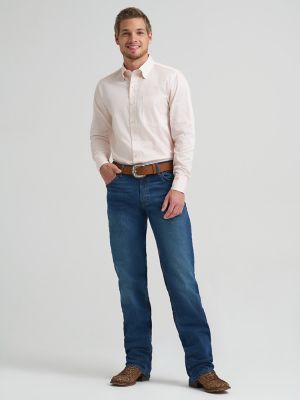 Men's Cody Johnson One Pocket Button Down Shirt in Peach Hologram alternative view