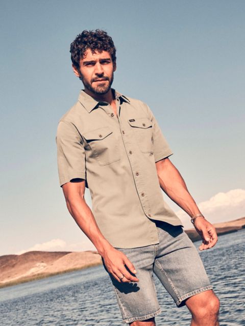 Мужские рубашки Wrangler Men's Micro Ripstop Shirt