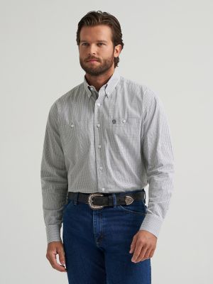 Wrangler® George Strait™ Long Sleeve Button Down Two Pocket Shirt from Wrangler - $64.99
