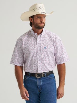 Wrangler® George Strait™ Short Sleeve One Pocket Button Down Shirt