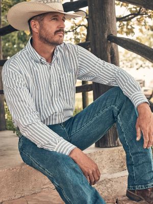 Wrangler® George Strait™ Long Sleeve Button Down One Pocket Shirt from Wrangler - $64.99