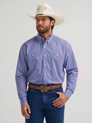 Wrangler® George Strait™ Long Sleeve Button Down Two Pocket Shirt from Wrangler - $64.99