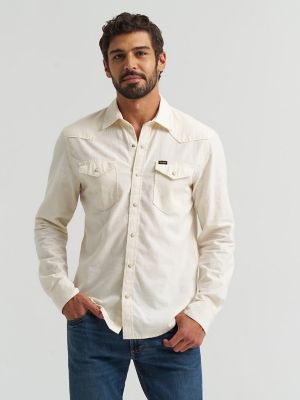 Men's Denim Western Snap Front Shirt