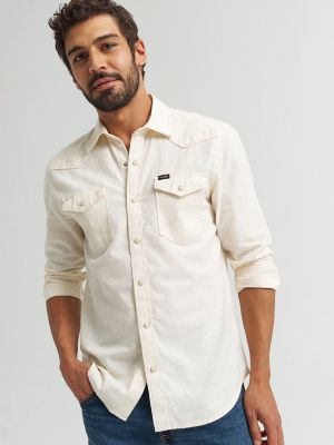Men's Denim Western Snap Front Shirt