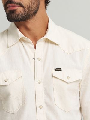 Men's Denim Western Snap Front Shirt