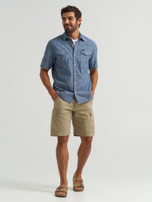 Men's Chambray Short Sleeve Shirt
