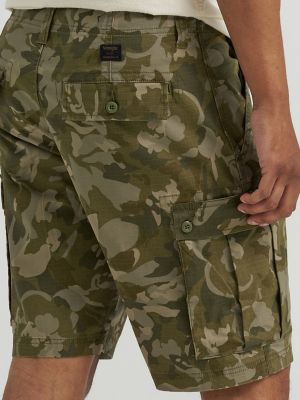 Men's Stretch Ripstop Cargo Short in Vintage Camo alternative view 6