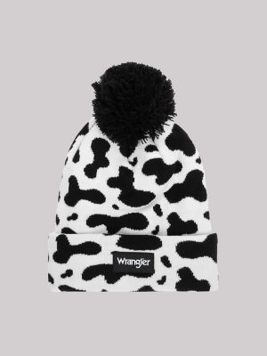 Women’s Cow Pom Pom Beanie