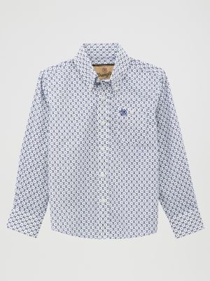 Boy's Classic Button-Down Print Shirt from Wrangler - $29.99