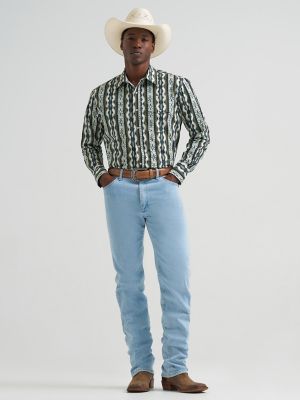 Men's Checotah&reg; Long Sleeve Western Snap Printed Shirt in Olivine