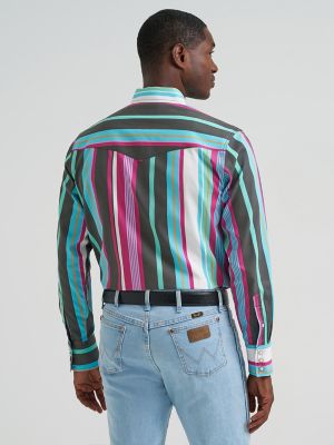 Vintage-Inspired Brushpopper Western Snap Workshirt in Desert Dusk alternative view 6