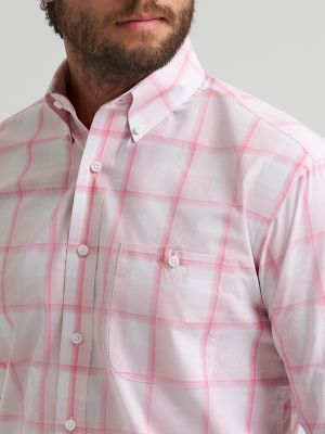 Men's Wrangler Bucking Cancer Button Down Shirt