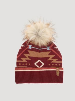 Women’s Southwestern Pom Pom Beanie