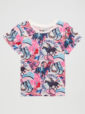 Wrangler Girl's Collage Graphic Tee
