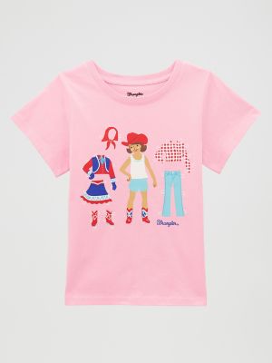 Girl's Paper Doll Graphic Tee from Wrangler - $22.99