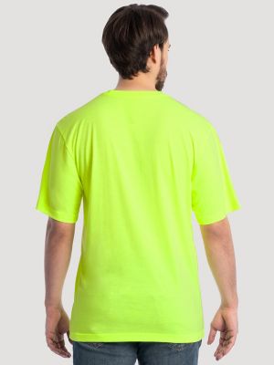 Men's Workwear Pocket T-Shirt in Yellow alternative view 2