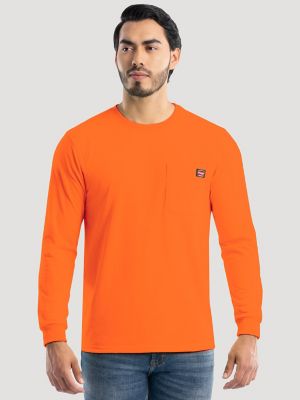 Men's Heavyweight Workwear T-Shirt in Orange