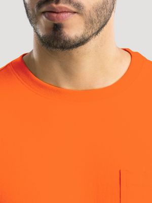Men's Heavyweight Workwear T-Shirt in Orange