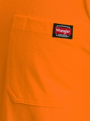 Men's Heavyweight Workwear T-Shirt in Orange