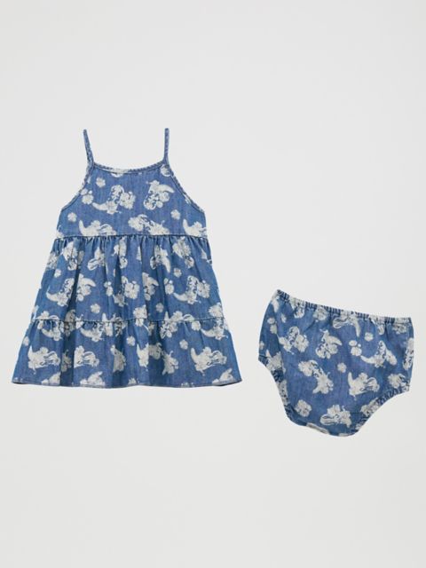 Детские платья Wrangler Little Girl's Printed Denim Tiered Dress