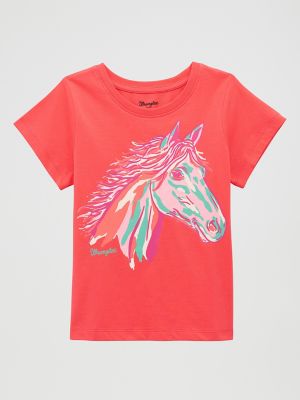 Girl's Flowing Mane Graphic Tee from Wrangler - $22.99