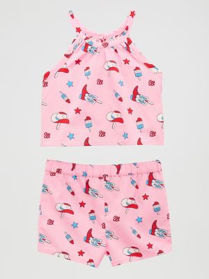 Little Girl's Western Print Shorts Set from Wrangler - $24.99