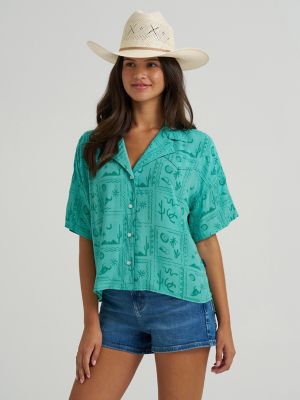 Women's Wrangler Retro® Cowgirl Camp Shirt