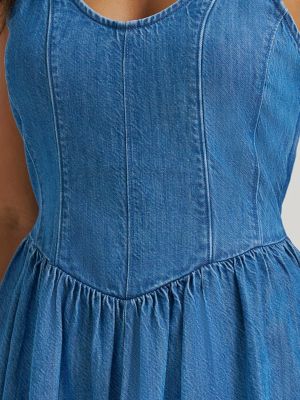 Wrangler Women's Princess Waist Denim Tank Dress L