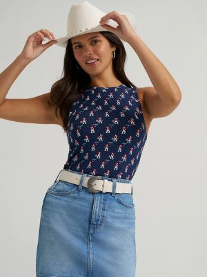Women's Wrangler Printed Slim Goddess Tank