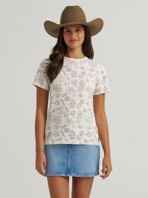 Women's Wrangler All Over Print Slim Tee from Wrangler - $34.99
