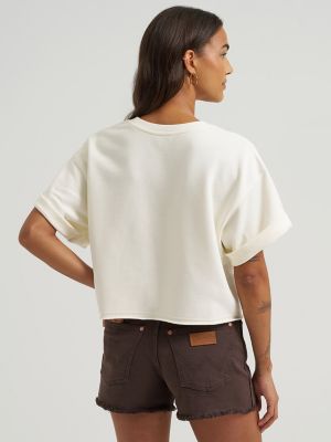 Women's Short Sleeve Crew Sweatshirt