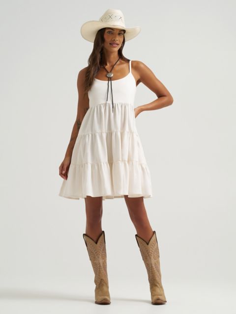 Женские платья Wrangler Women's Wrangler Strappy Tiered Dress