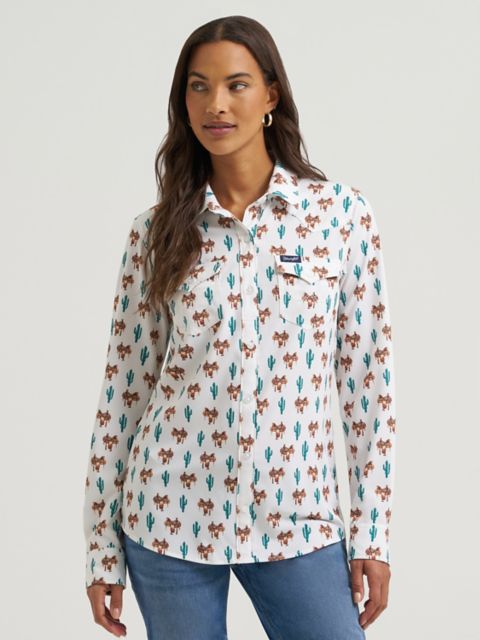 Женские рубашки Wrangler Women's Wrangler Aria Performance Shirt