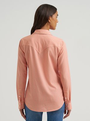 Women's Wrangler Aria Performance Shirt in Orange