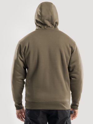 Men's Hooded Workwear Sherpa Lined Zip Sweatshirt