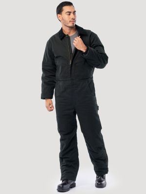 Men's Workwear Insulated Flex Duck Coverall in Jet Black