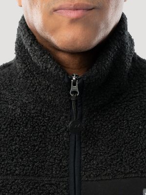 Men's Wrangler ATG&trade; Sherpa Utility Hiking Vest in Black Caviar