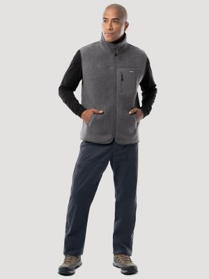 Men's Wrangler ATG&trade; Sherpa Utility Hiking Vest in Grey