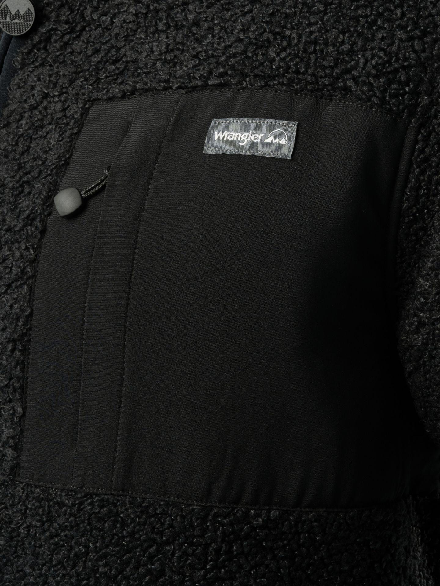 Мужская куртка Wrangler ATG™ Sherpa Zip Front, цвет: Чёрный — фото 8