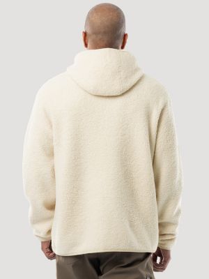 Men's Wrangler ATG&trade; Sherpa Zip Front Jacket in Bone White alternative view 3