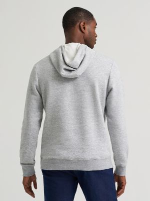 Upside Down Wrangler Graphic Hoodie in Grey Mele